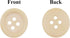 Wooden Buttons - Round Wood Buttons for Crafts Sewing Sweater by Mandala Crafts, Natural Color Bulk 100 PCs 20mm 3/4 Inch Button with 4 Holes...