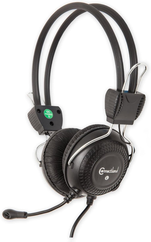 Stereo Wired PC On Ear Gaming Headset with flexible Boom Mic 3.5mm Audio Jack Plug...