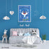 PoyBux Design,Baby Shark Art Poster Drucke, Set von 6 (ungerahmt) (20.3x25.4 cm), Kinderzimmer-Wandkunst-Dekoration, Kinderzimmer Heimdekoration.,...