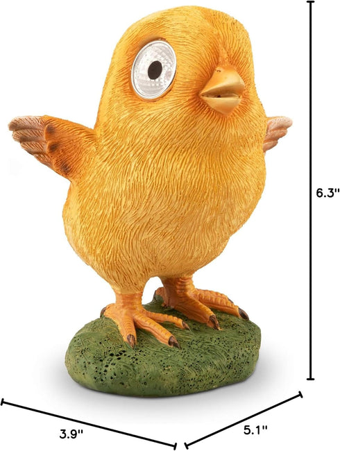 Solar Garden Baby Chick Decoration | Outdoor Yard Decor - Lawn Ornaments | Solar Decorative Lights for Patio, Balcony, Deck | Weather Resistant - ...