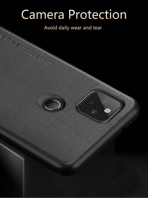 for Google Pixel 5 Case (2020), Soft TPU Artificial Leather Case,Extremely Light Ultra-Light Camera Protection Leather Cover Case for Google Pixel...