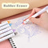 12Pcs Retractable Erasable Gel Pens, Make Mistakes Disappear, Blue & Black Ink Pen for Drawing Writing Planner and Crossword Puzzles, No Smudge on...