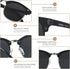 ANDWOOD Polarized Sunglasses for Men Women UV Protection Semi Rimless Sun glasses Classic Half Frame...