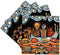 3dRose CST_21127_3 The Devil S Dream Folk Art Skulls Mexican Colorful Surrealism-Ceramic Tile Coasters, Set of 4...