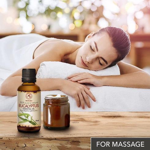 Eucalyptus Essential Oil 1.7 Fl Oz - Eucalyptus Globulus - 100% Pure Eucalyptus EO for Freshen Rooms - Home Fragrances - Aromatherapy - Diffuser -...