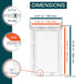 6" x 10" White Plastic Access Panel. Service Shaft Door Panel. Plumbing, Electricity, Heating, Alarm Wall Access Panel for Drywall. Bathroom Servi...