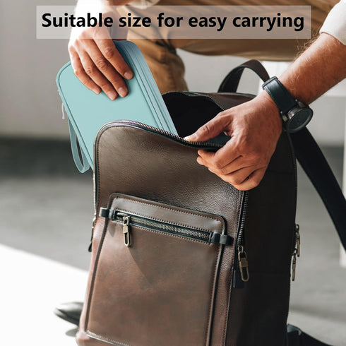 DDgro Tech Organizer Travel Carrying Case Cables Pouch Organize and Storage Accessories Electronics Cords Charger Earphones Power Bank (Mint Green...