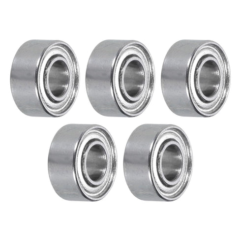 uxcell 5pcs 684ZZ Miniature Deep Groove Ball Bearings 4x9x4mm Double Shielded Bearings for Electric Motor, Home Appliances, Garden Machinery, P5 (...