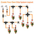 2 in 1 Drip Irrigation Emitters and Atomizing Nozzle for 1/4" Drip Irrigation Tubing, 25 Pcs Adjustable 360 Degree Water Flow Drippers Sprinklers ...