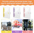 3 Pack A6 Soft PVC 6-Ring Binder Cover Clear Budget Binder Clear A6 6-Hole Planner Binder Cover Yellow Purple Pink Round Ring Binder Cover for Ref...