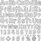 266 Pcs Bulletin Board Letters White & Black Letters Combo Pack Set White & Black Letter and Number Accents for Kids Bulletin Board Display Home S...