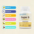 Puregen Labs Super B Energy Complex with Vitamin C - Immune Health, Energy & Nervous System Support - Non-GMO, Gluten-Free 100 Vegetarian Tablets...