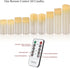 Flameless Candles Battery Operated Candles 4" 5" 6" 7" 8" 9" Set of 9 Ivory Real Wax Pillar LED Candles with 10-Key Remote and Cycling 24 Hours Ti...