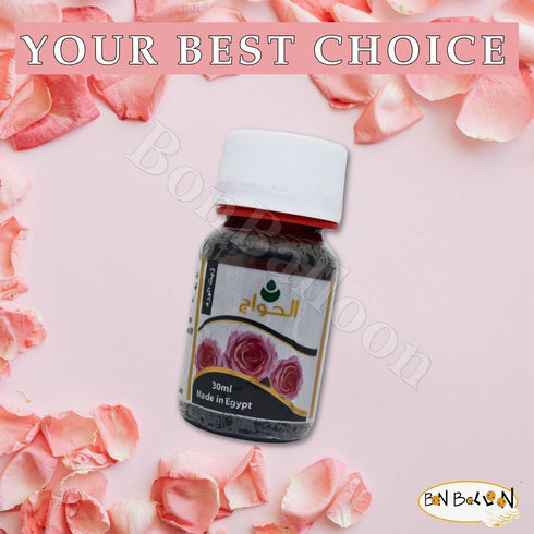 Rose Oil Elhawag Cold Pressed Premium Natural Pure Undiluted Fresh Original for The Body and Hair Non Gmo Kosher Halal for Men & Women (1 Pack = 1...
