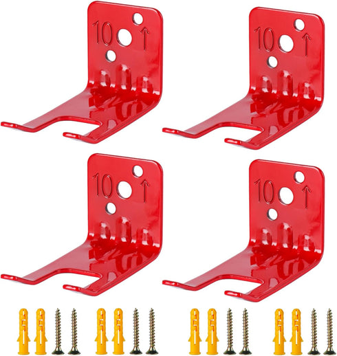 Fire Extinguisher Mounts & Brackets,4 Pack Universal Fire Extinguisher Brackets and Holders, Fire Extinguisher Wall Hook Holder Hanger Max for 5-1...