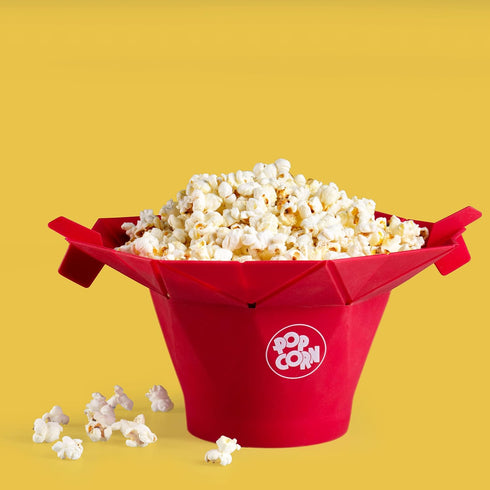 Chef'n PopTop Microwave Popcorn Popper (Cherry)...
