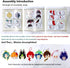 Genshin Impact Felt Fabric DIY Self-adhesive Character Decorative Pendant Without Cutting...
