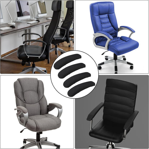 2 Pairs Office Chair Arm Covers, Armrest Slipcover Pads, Removable Office Chair Cover, Chair Arm Pads Arm Protectors, Office Removable Arm Rest Co...