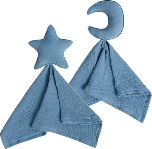 insular Baby Lovey Blanket for Boys and Girls, Cotton Muslin Security Blanket for Babies, Soft Breathable Lovie Soothing Towel for Newborn and Inf...