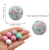 David accessories Silicone Beads 15mm Silicone Beads Bulk Round Silicone Beads for Keychain Pens Lanyards Bracelet Making DIY Craft 50Pcs (L)...