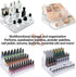 3 Tier 6 rows Nail Polish Organizer Acrylic Display Stand for Nail Polish Holder, Nail Art Supplies Storage Rack for Essential Oils,perfume,makeup...