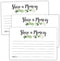 Greenery Share a Memory Cards, Funeral Guest Book, Memory Card for Celebration of Life, Graduation, Wedding, Retirement, Going Away Party, Pack of...
