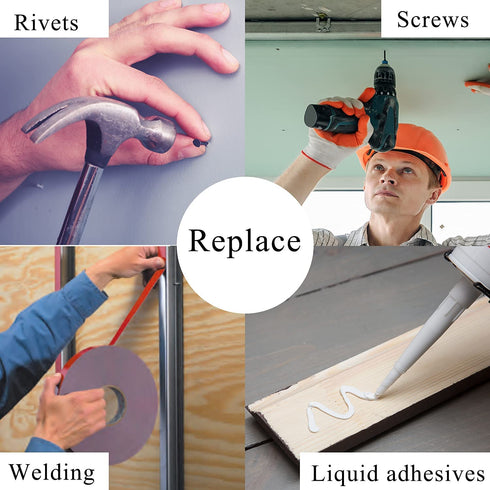 Double Sided Tape 2in x 16.5ft, Mounting Tape Heavy Duty, Removeable PE Foam Tape Strips, Strong Adhesive Tape Waterproof Free Damage for Paint Wa...