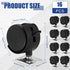 8 Pcs 1.5 Inch Furniture Casters with Brake Swivel Replacement Wheels Small Nylon Plastic Castor Wheels for Rolling Cart Table Chair Cabinet, Blac...