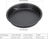 2Pcs Pizza Pan Carbon Steel Non Stick Deep Thickened Food Biscuits Baking Pan Round Pizza Bakeware Sheet Set for Kitchen Bakery Oven(9 in)...