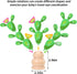 Montessori Toys Balancing Cactus Toy Fun Educational Activities for Toddlers 3+ Montessori Stacking Puzzles Portable Toy Letter Puzzle Toys Fine M...