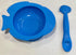 Products Plus Fish Bowl and Spoon Suction Silicone Baby Feeding Set, Self-Feeding, BPA-Free, Easy to Clean Blue...