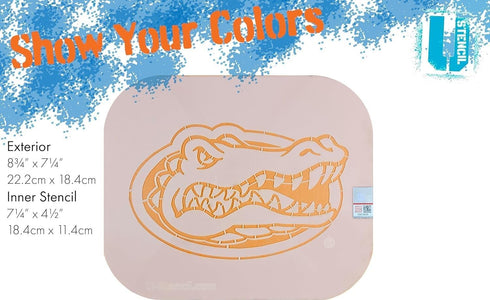 Florida Gator Head Curbee Stencil - FUOOS-601...