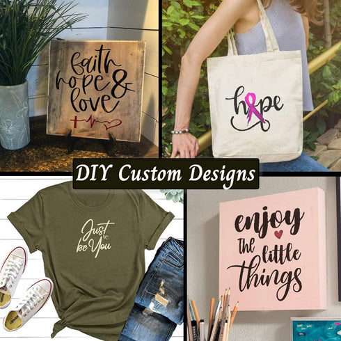 20 Piece Large Inspirational Word Stencil Set, Stencils for Painting on Wood - Wall Decor, Art, Drawing, Signs - Live Laugh Love, Be Kind, Inspire...
