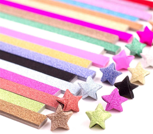 Origami Stars Papers Package DIY Paper, 360 Sheets - 18 Colors ( Glitter Origami Stars)...