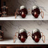 Countertop Wine Rack, 2 Bottles Wine Storage, Metal Wine Holder, Cup and Water Bottle Organizer for Cabinet, Pantry, 2 Pack Rosegold...