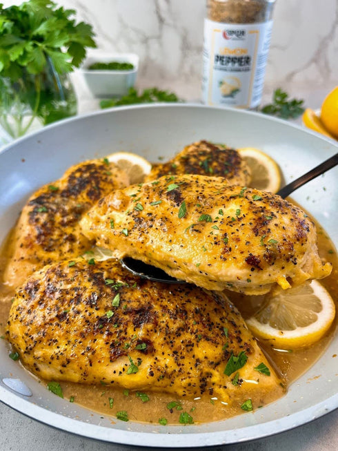 All Natural Lemon Pepper Seasoning XL 11 Ounce Jar No Citric Acid or Artificial Coloring by SPQR Seasonings...