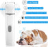 Dog Grooming Kit Clippers with Nail Grinder ONLY for Small Dogs Cats, 4 in 1 Low Noise Cordless Electric Paw Trimmer, Scissor Comb Bundle, Hair Cl...