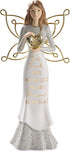 Pavilion - Best Friends Come Into Our Lives and Leave Paw Prints On Our Hearts - 7.5 Inch White & Gold in Memory of Pet Angel Figurine...