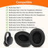 Replacement Ear Pads Cushions for Skullcandy Hesh 3 / EVO/ANC, Crusher ANC/EVO / 360, Venue Wired and Wireless Headphones, Headphone Earpads with ...