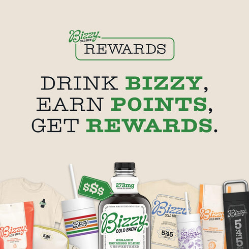 Bizzy Organic Cold Brew Coffee | Light & Bright Blend | Coarse Ground Coffee | Light Roast | Micro Sifted | Specialty Grade | 100% Arabica | Brew ...