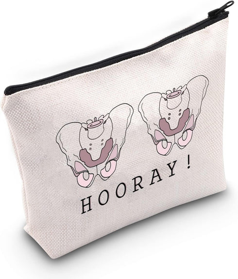 ZJXHPO Orthopedic Cosmetic Bag Orthopaedics Survival Kit Orthopedic Hip Replacement Gift Anatomy Toiletry bag Orthopedic Surgeon Gift (HOORAY)...