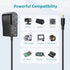 24V 1.5A 1A Power Supply Charger 24Volt 0.5A Wall AC Adapter 24Vdc Replacement Cord for LED Strip Light Massage Gun Security Camera CCTV Baby Moni...