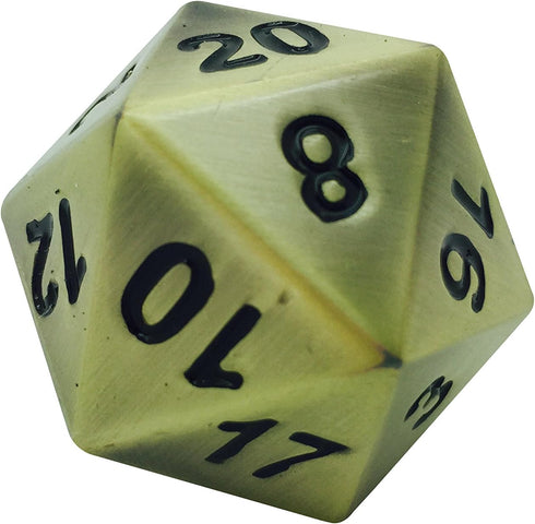 45mm Full Metal D20 Norse Foundry Bronze Dragons Scale - The Boulder RPG D&D Polyhedral Dice …...