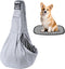 Dog Sling Cat Sling Carrier with Bottom Support, Kanemc Hands Free Sling Bag for 12Lbs Short Dog Small Puppy 16Lbs Clingy Cat Pets, Lightweight & ...