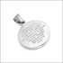 Fashion Stainless Steel Jesus Portrait Round Pendant Coin Necklace...