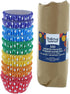 Bakery Crafts Polka Dot Baking Cups - 300-2" Cupcake Liners with White Spots, Purple, Blue, Green, Yellow, Orange, Red, Greaseproof Paper Cases fo...