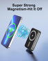 10000mAh 15W Magnetic Wireless Portable Charger, Foldable Mag-Safe Battery Pack with USB-C Cable LED Display, 22.5W PD Fast Charging Power Bank fo...