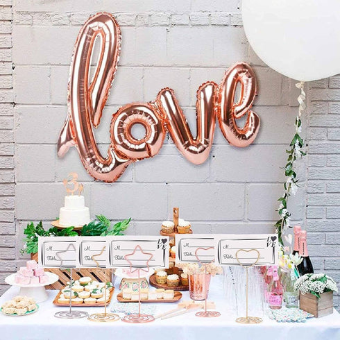 12pcs Table Number Holders, 3.35 inch Place Card Stands, Gold-Star Shaped for Wedding, Party, Birthday...