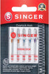 SINGER 04803 Regular Point Overlock Needles, 5-Count, Sizes 80/12, 90/14, 100/16...