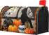 Black Cat Halloween Mailbox Covers Magnetic Standard Size 21"x18" Fall Halloween Pumpkins Magnetic Mailbox Covers Halloween Mailbox Decorations Le...